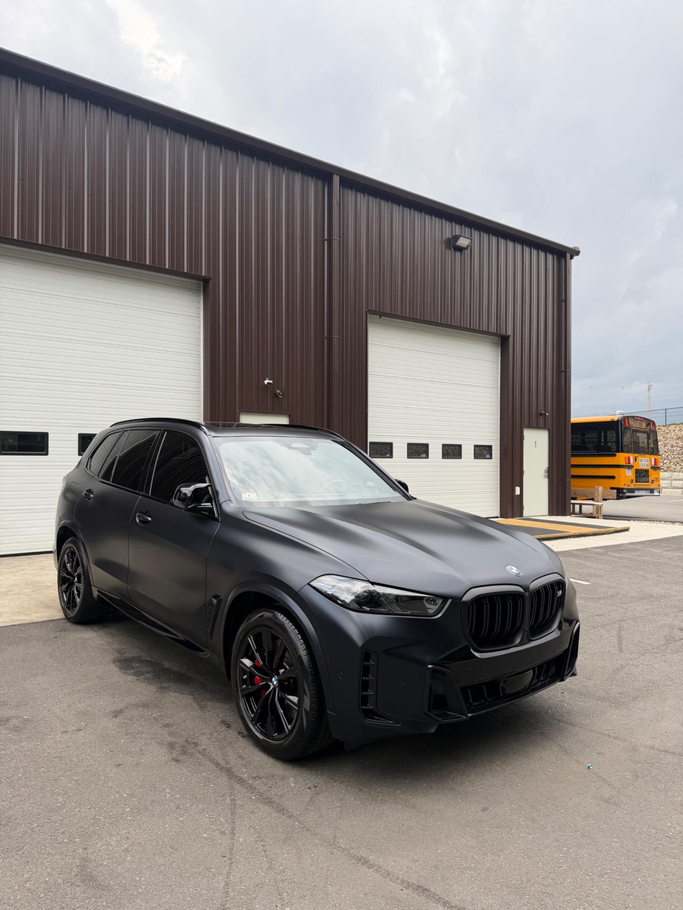 BMW X5 M matte black PPF full vehicle Shrewsbury MA