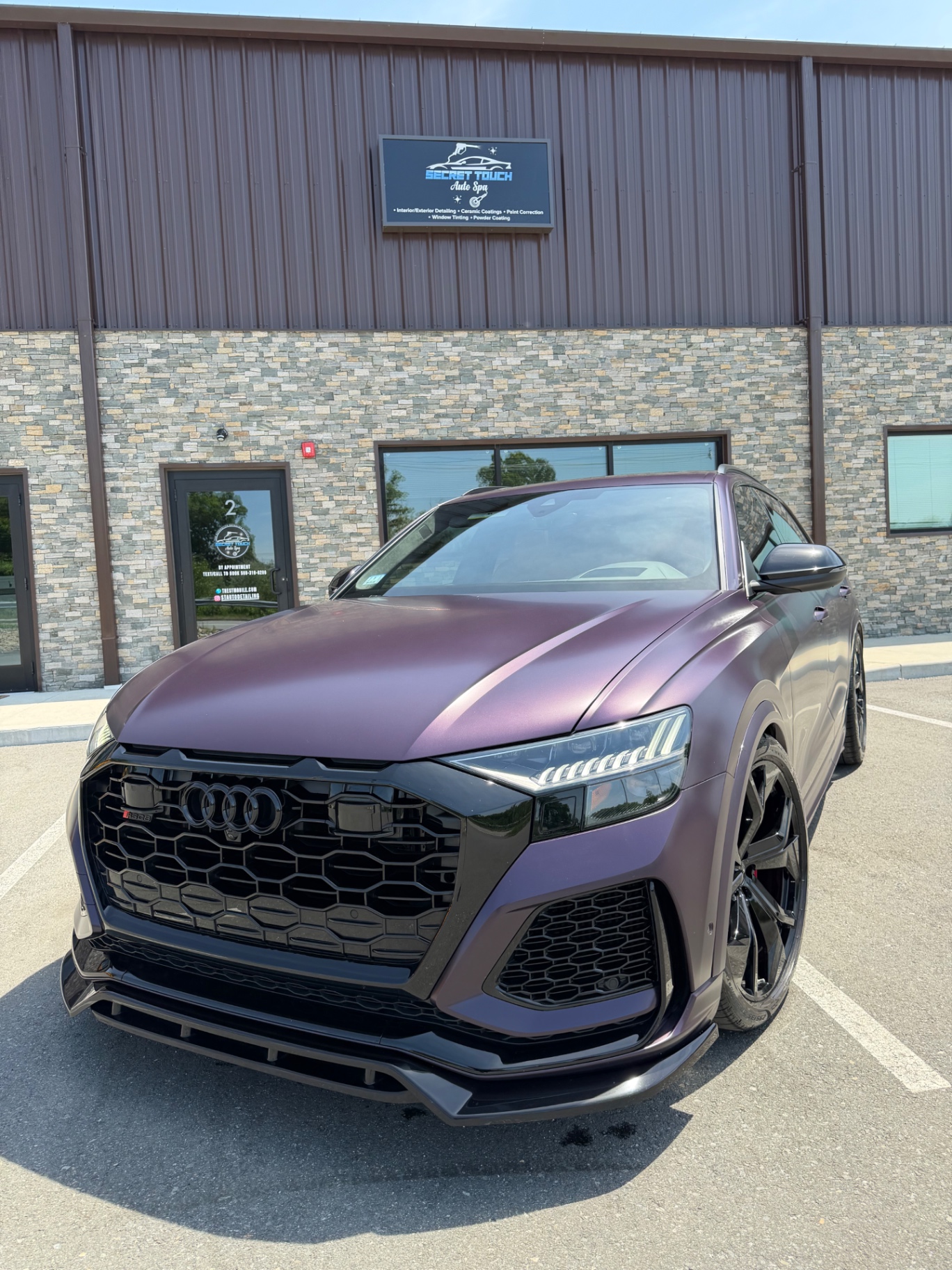 Audi RSQ8 matte purple PPF Shrewsbury MA