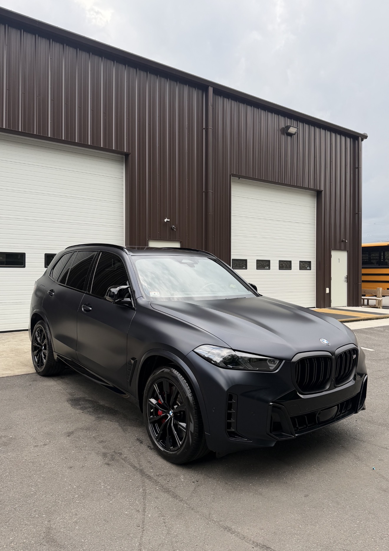 BMW X5 matte black ceramic coating Shrewsbury MA