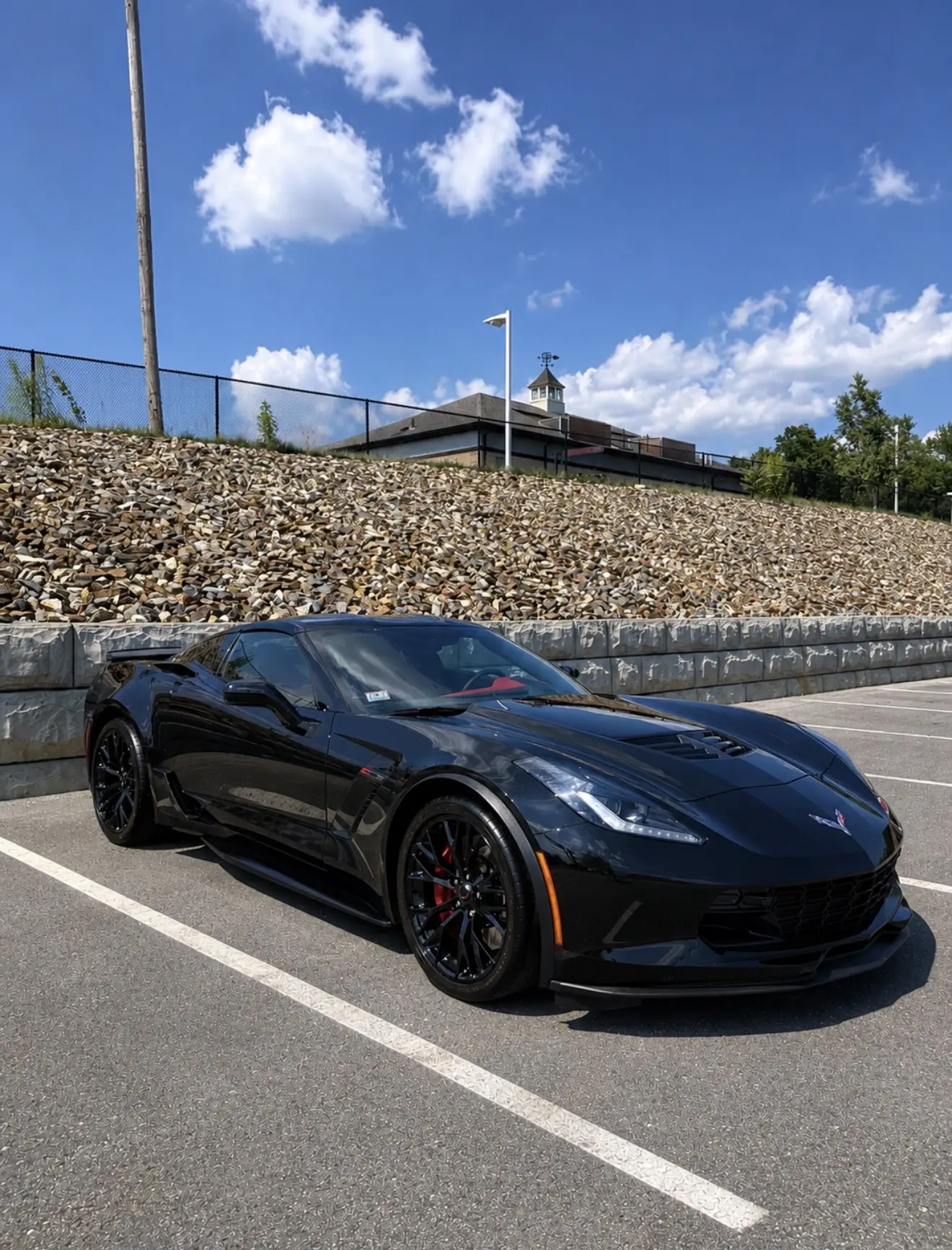 Black Chevrolet Corvette Z06 ceramic coating Shrewsbury MA