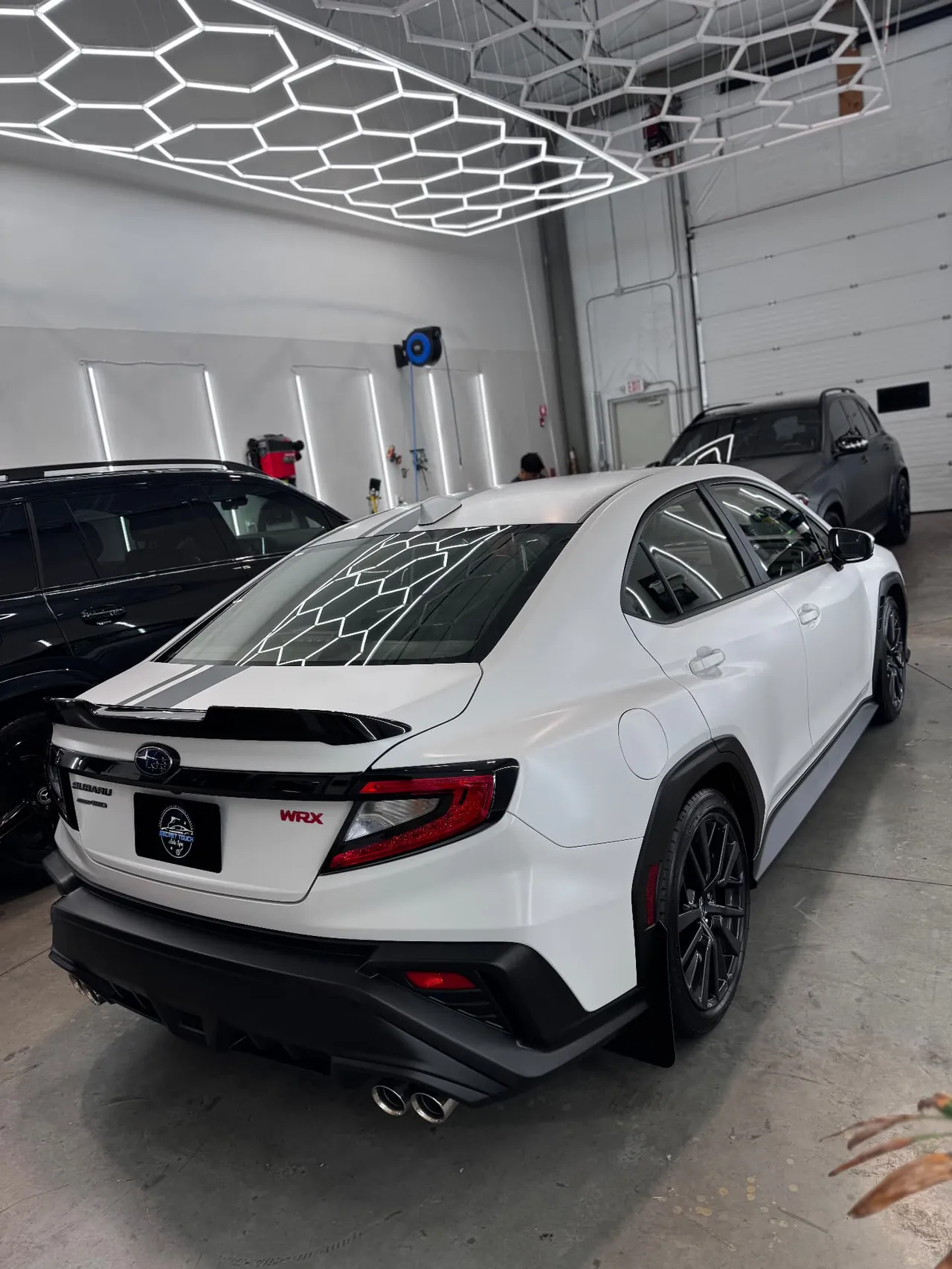 Subaru WRX satin white PPF rear quarter Shrewsbury MA