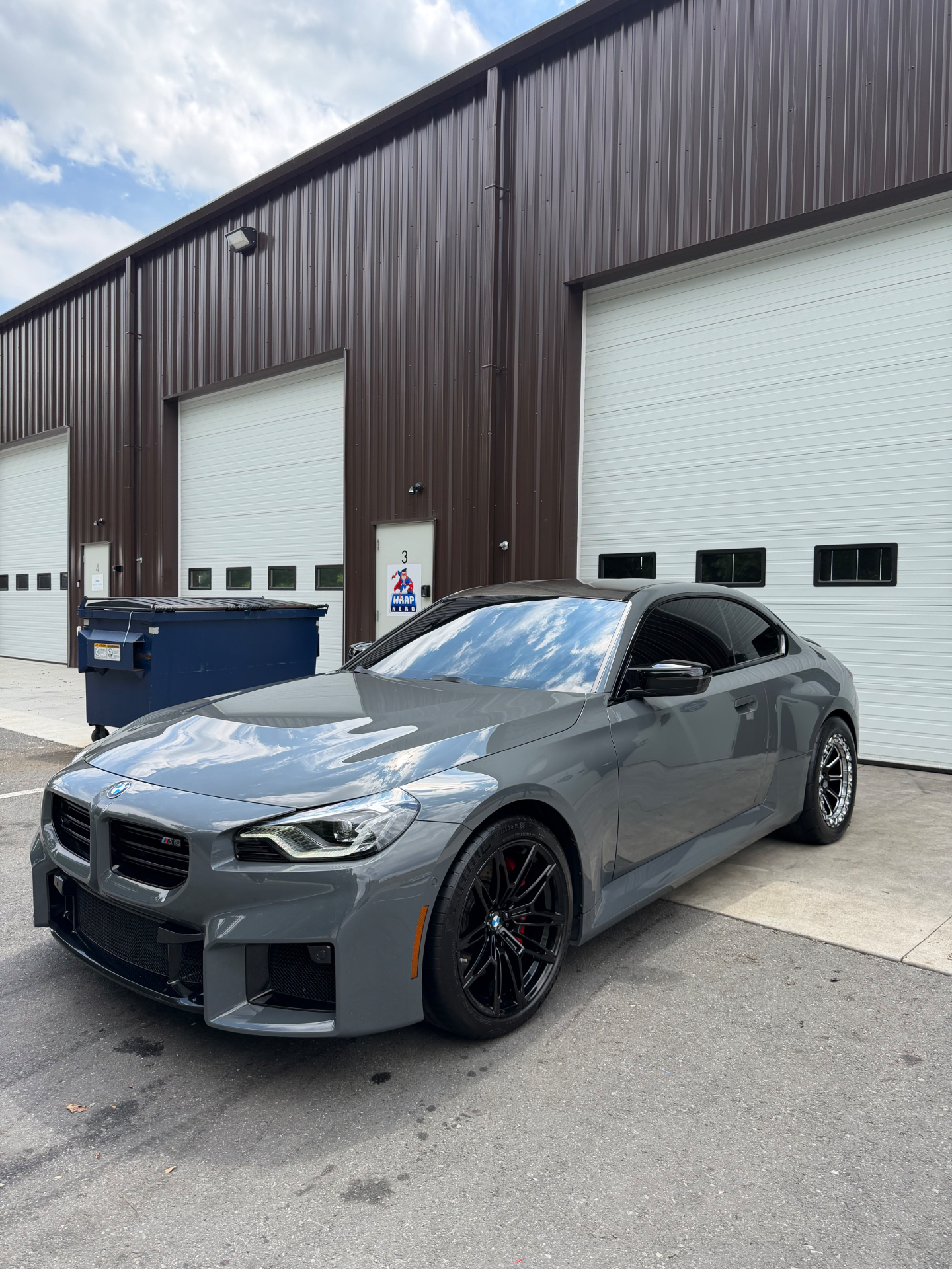 BMW M2 gray ceramic coating Secret Touch Auto Spa Shrewsbury MA