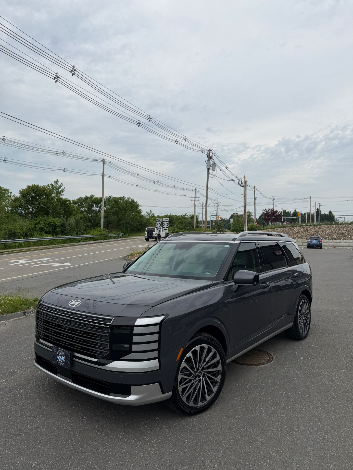 Hyundai Palisade gray ceramic coating Shrewsbury MA