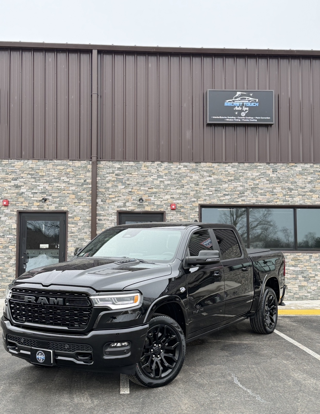 Ram 1500 Limited full blackout package at Secret Touch Auto Spa Shrewsbury MA