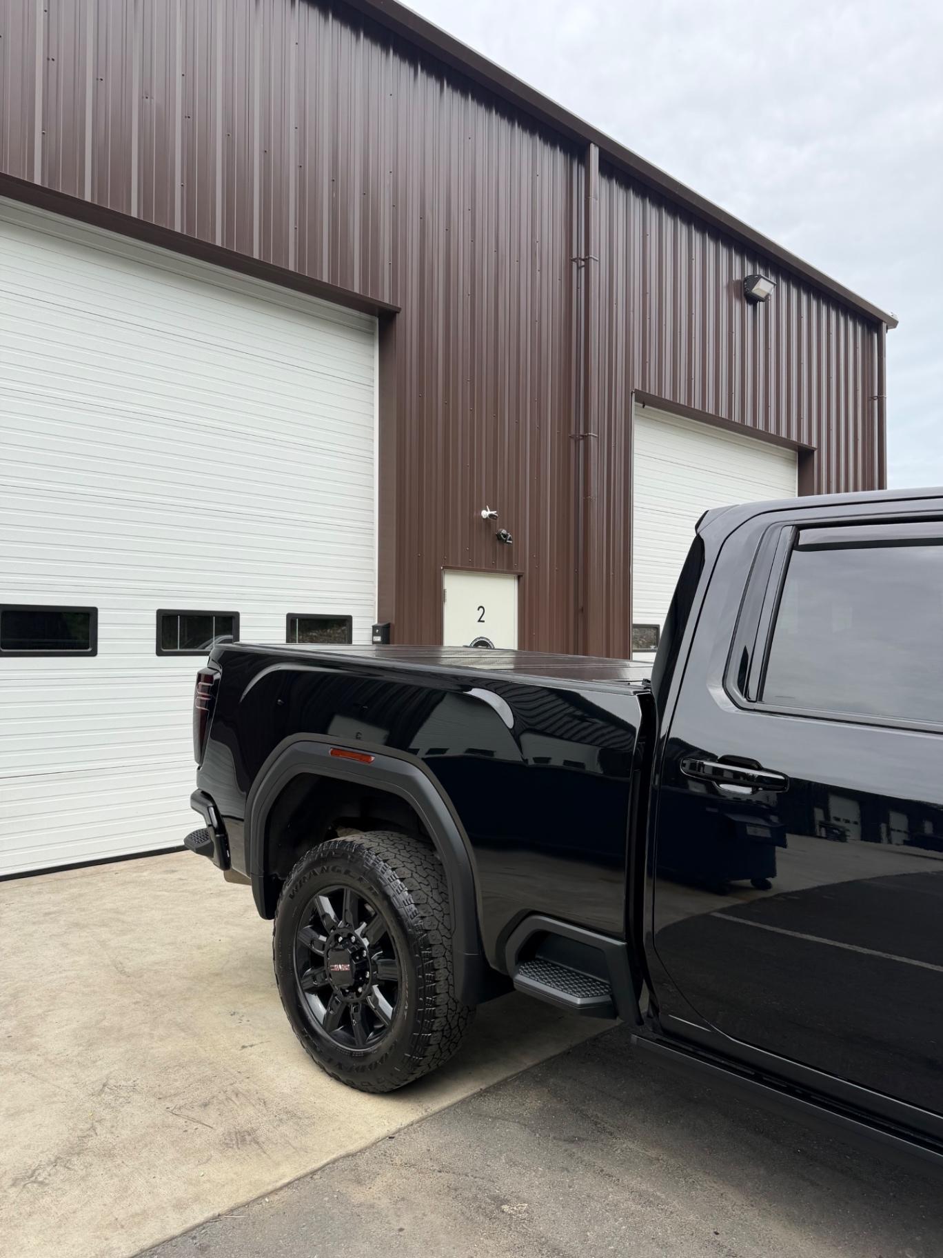 GMC Sierra 2500 AT4 black rear bed detailing Shrewsbury MA