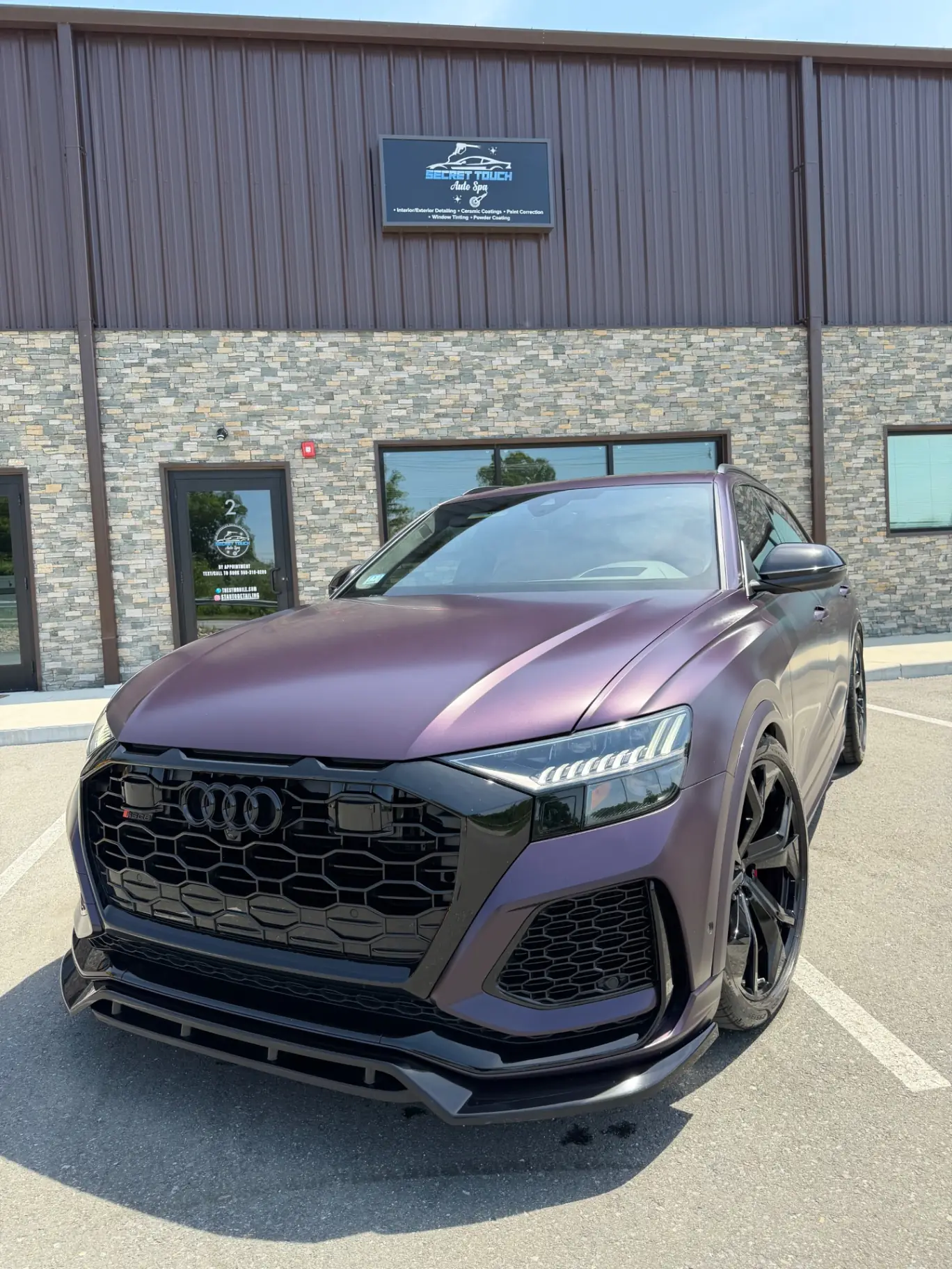 Audi RSQ8 matte purple PPF Shrewsbury MA