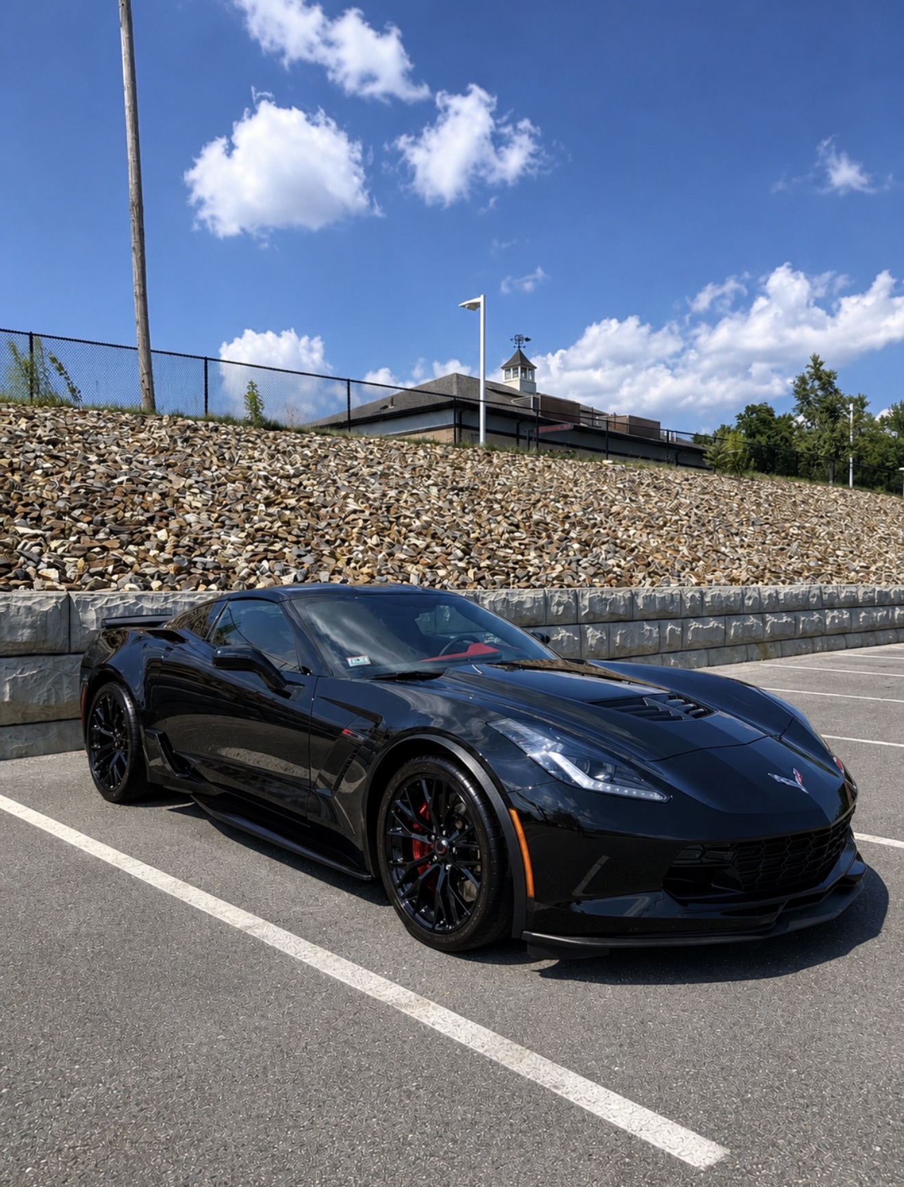 Black Chevrolet Corvette Z06 ceramic coating Shrewsbury MA