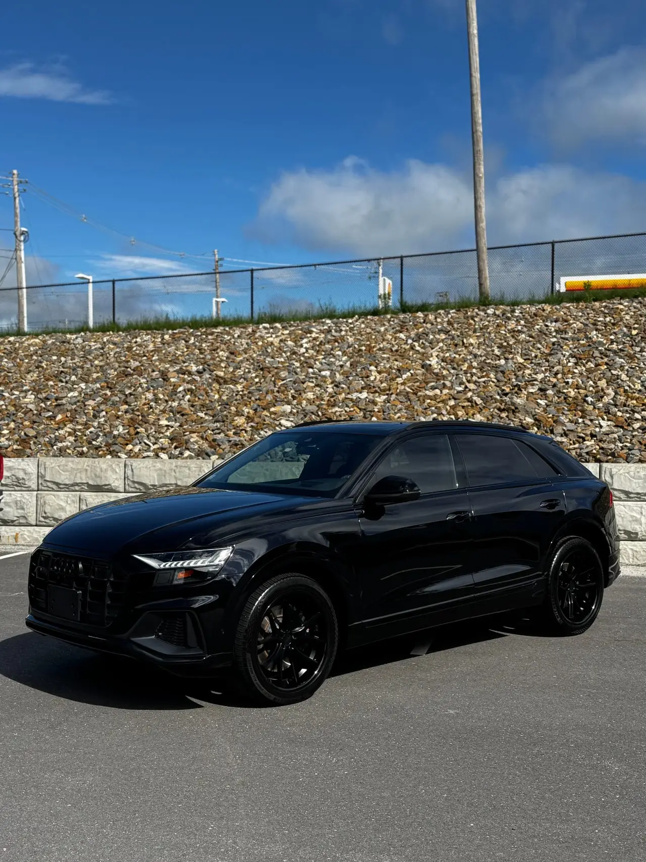 Audi Q8 paint correction and ceramic coating Shrewsbury MA