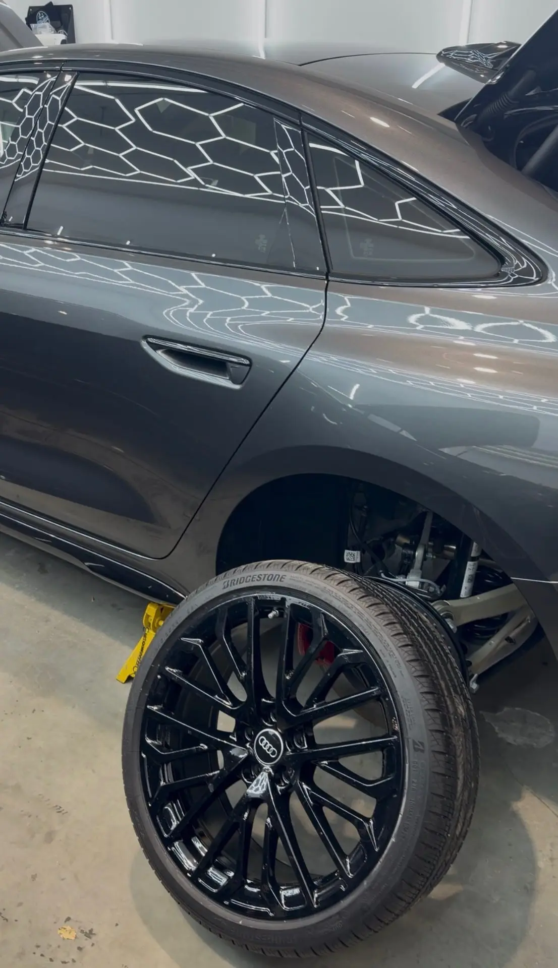 Audi RSQ8 gloss black powder coated wheels Shrewsbury MA