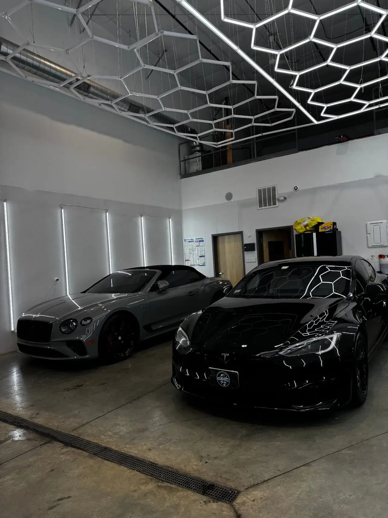 Bentley GT Speed and Tesla ceramic coating Shrewsbury MA