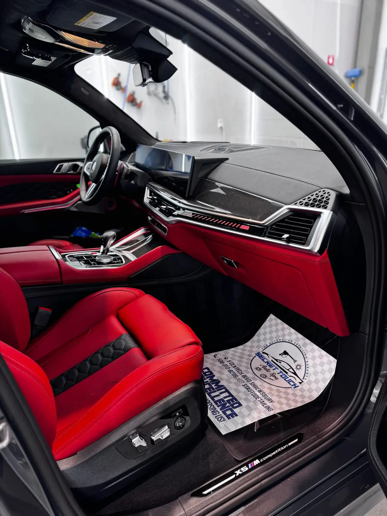 BMW X5M Competition interior ceramic coating Shrewsbury MA