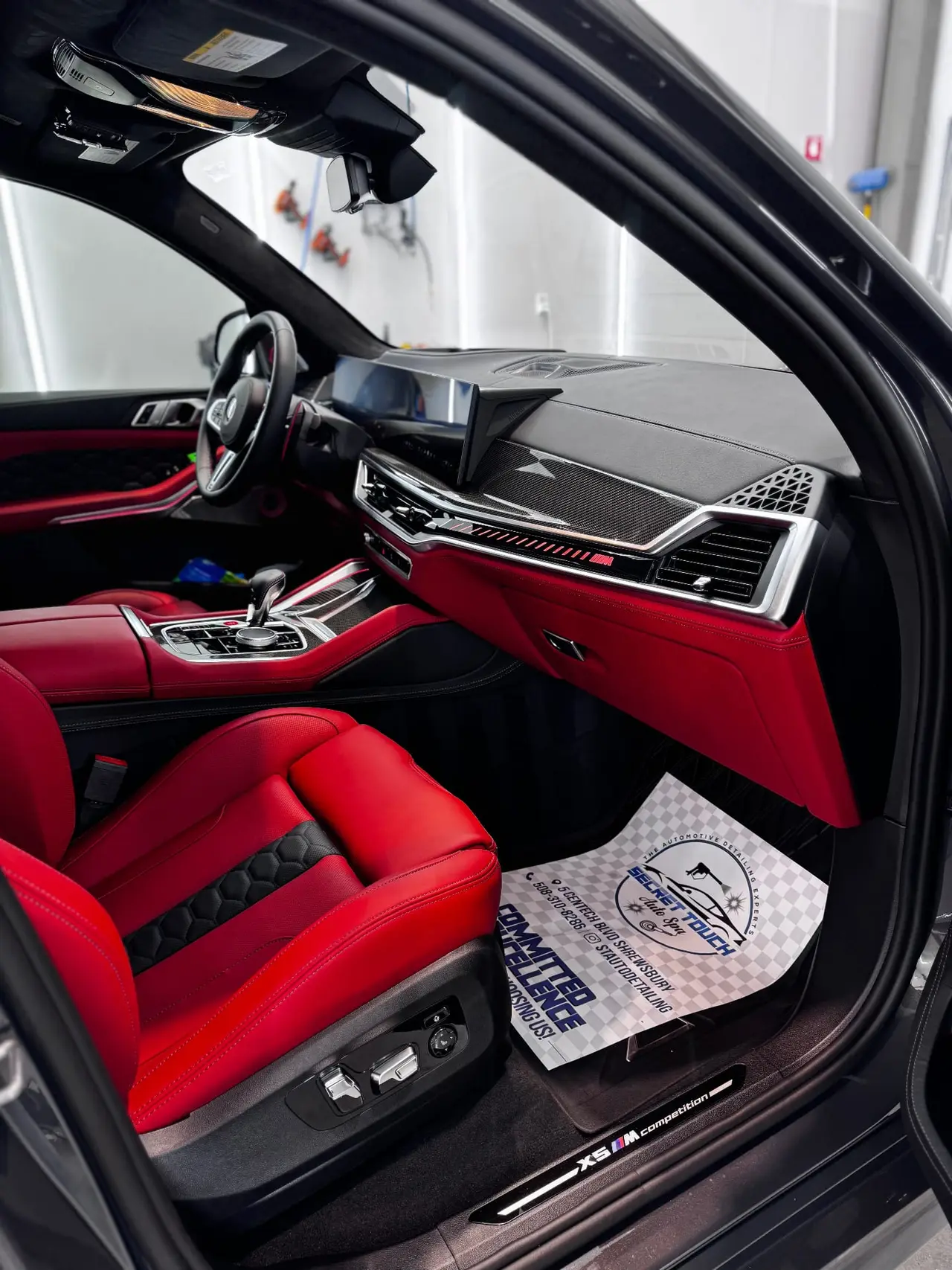 BMW X5M interior detailing West Boylston MA