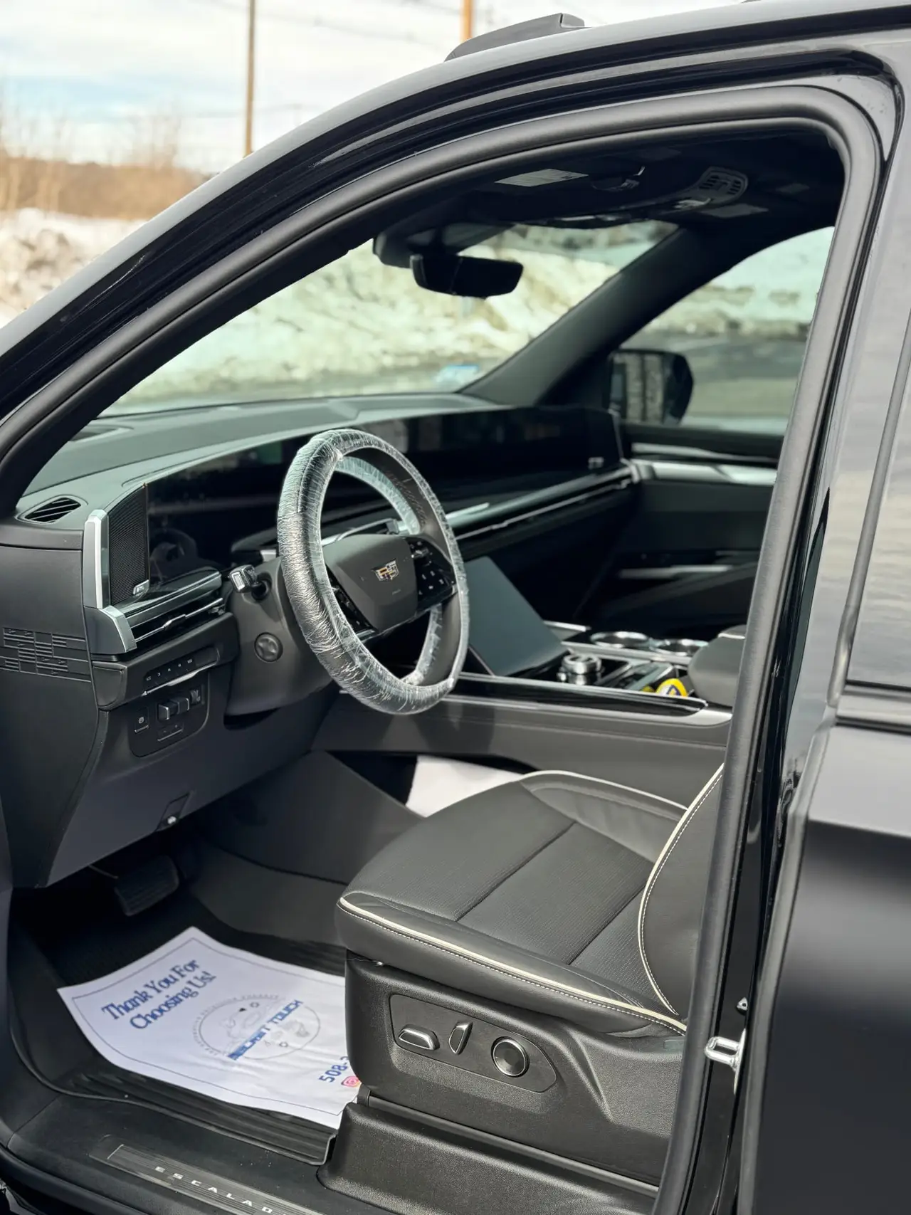 Escalade interior detailing near Hudson MA