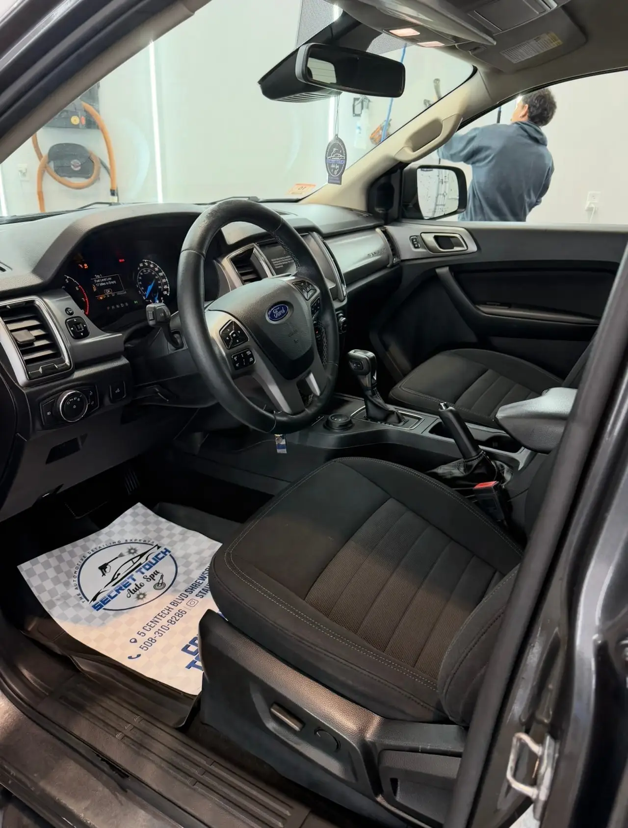 After - Ford Ranger interior full before and after detailing Shrewsbury MA
