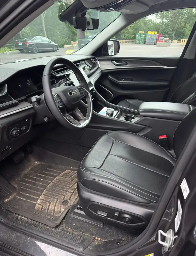 Before - Jeep Grand Cherokee interior driver seat before and after detailing Shrewsbury MA