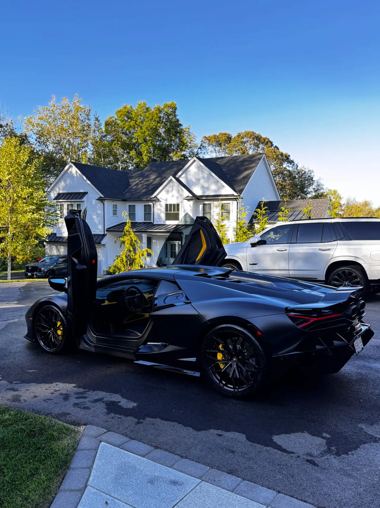Lamborghini Revuelto matte black PPF side profile Shrewsbury MA