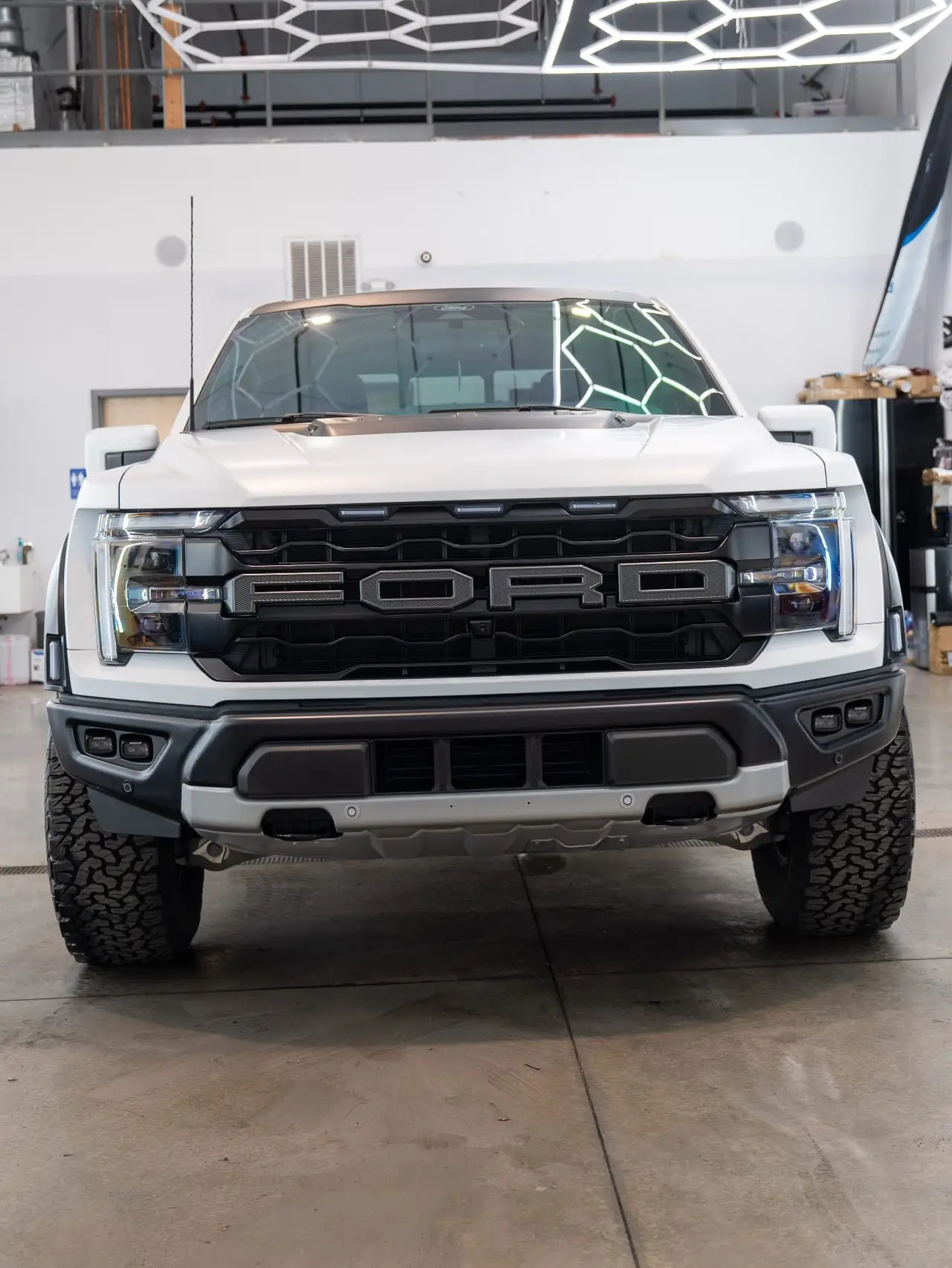 Ford Raptor matte stealth PPF Shrewsbury MA - 4