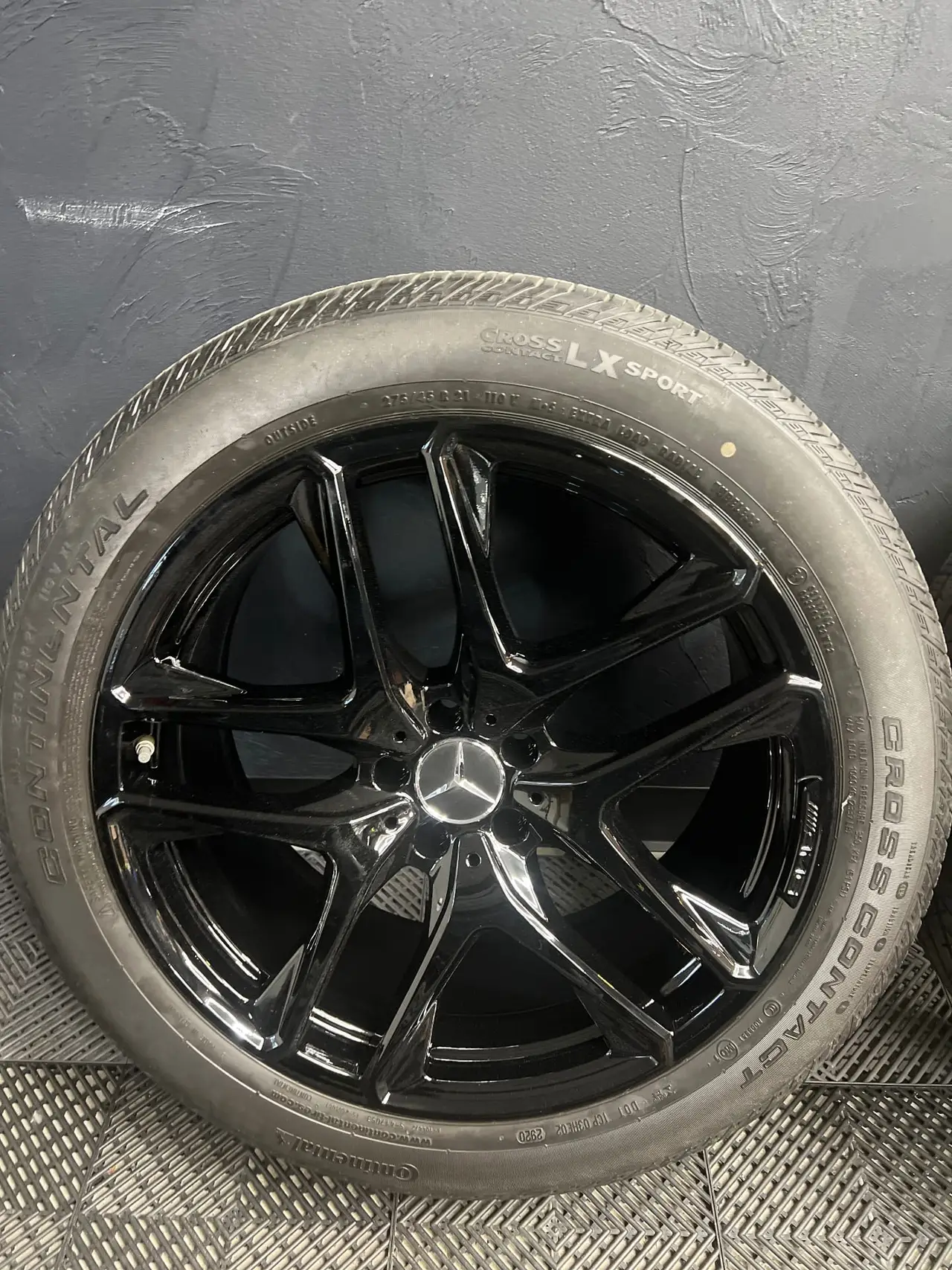Mercedes AMG gloss black powder coated wheel Worcester County MA