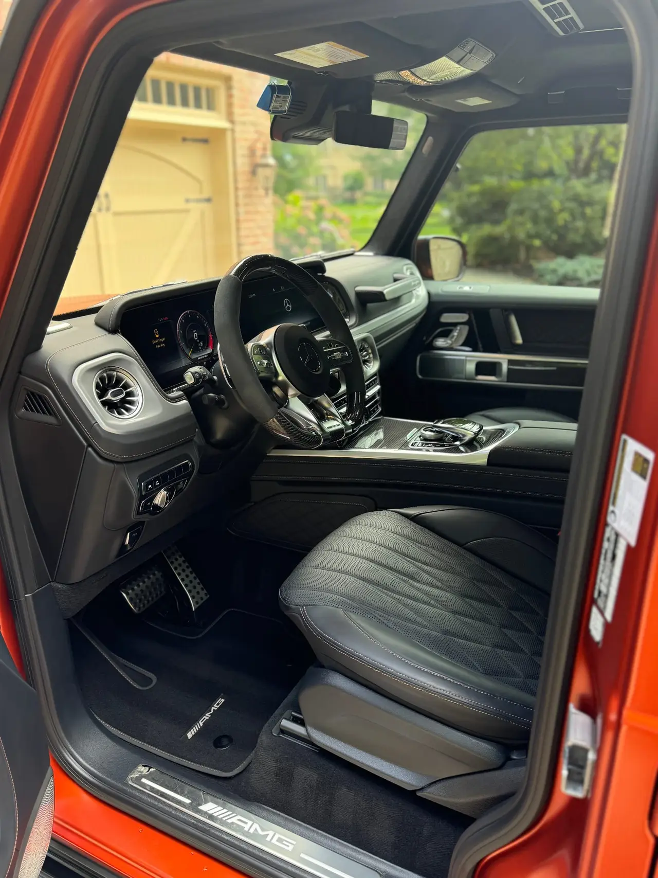 Mercedes G63 AMG driver seat and dashboard interior detailing service