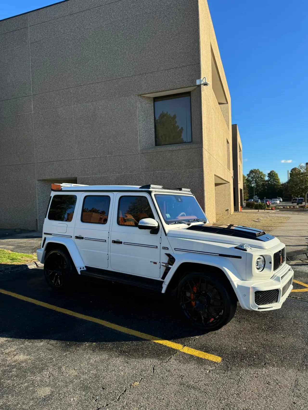 Mercedes G63 Brabus exterior detail at facility Worcester County