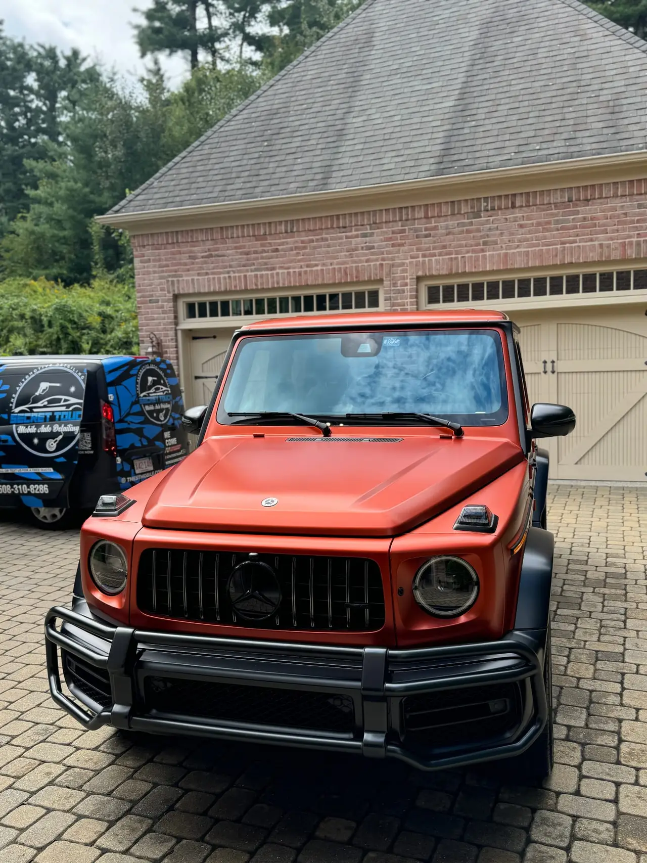 Mercedes G63 AMG mobile detailing service at home in Central MA