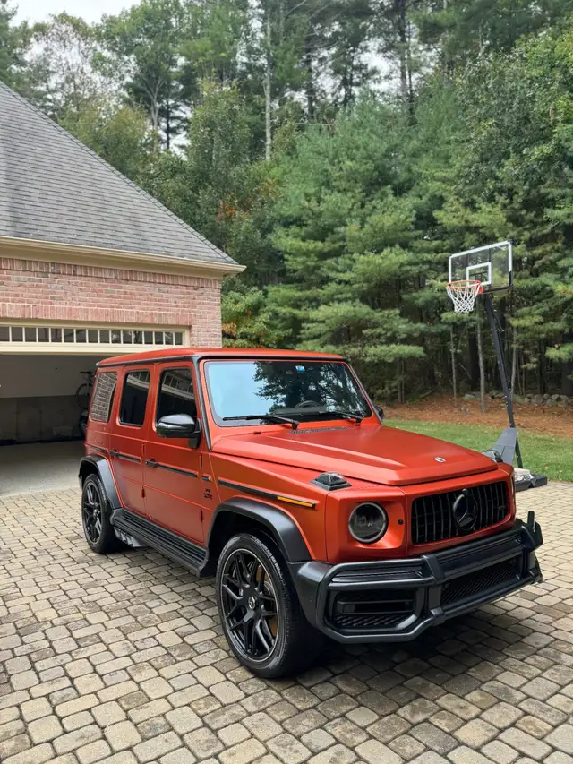 Mercedes G63 AMG orange PPF ceramic coating Shrewsbury MA
