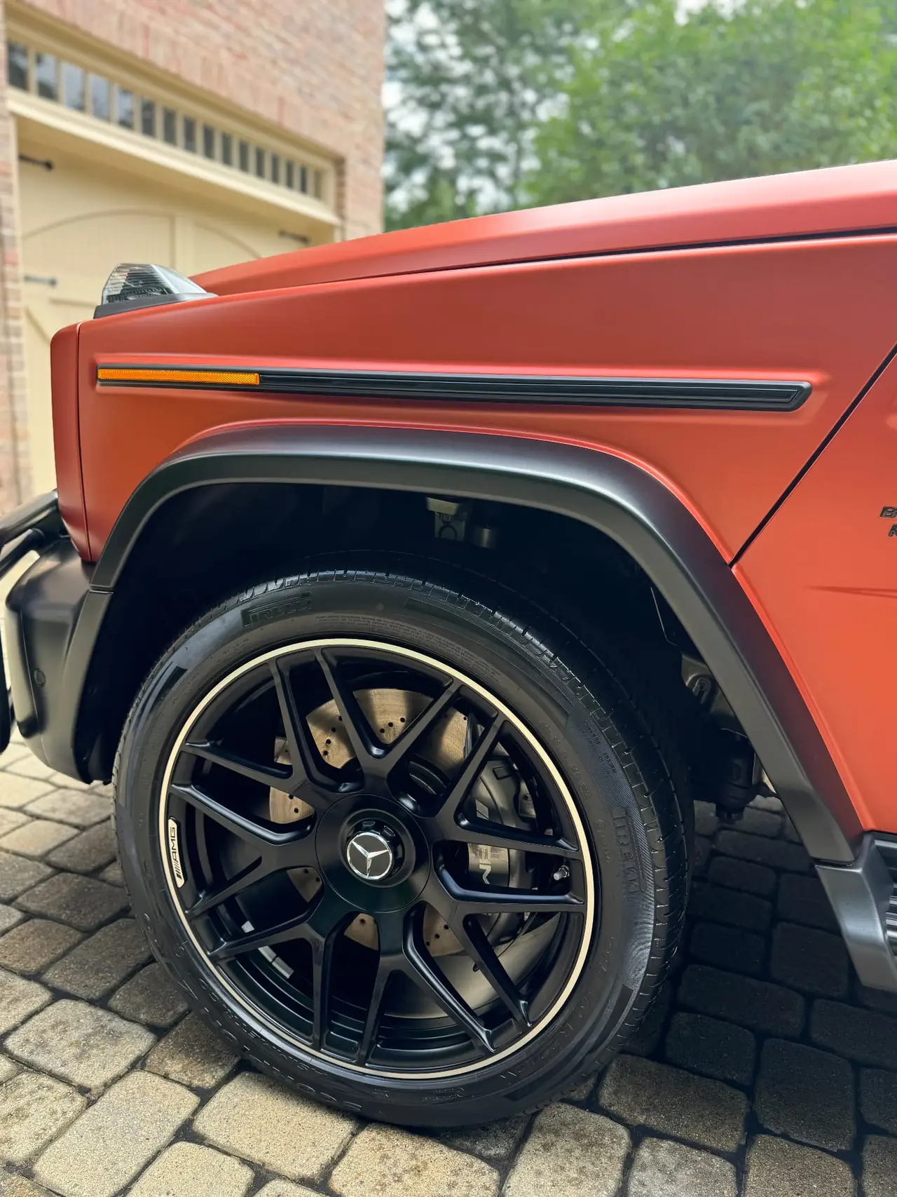 Mercedes G63 AMG wheel and tire detail Central Massachusetts mobile service