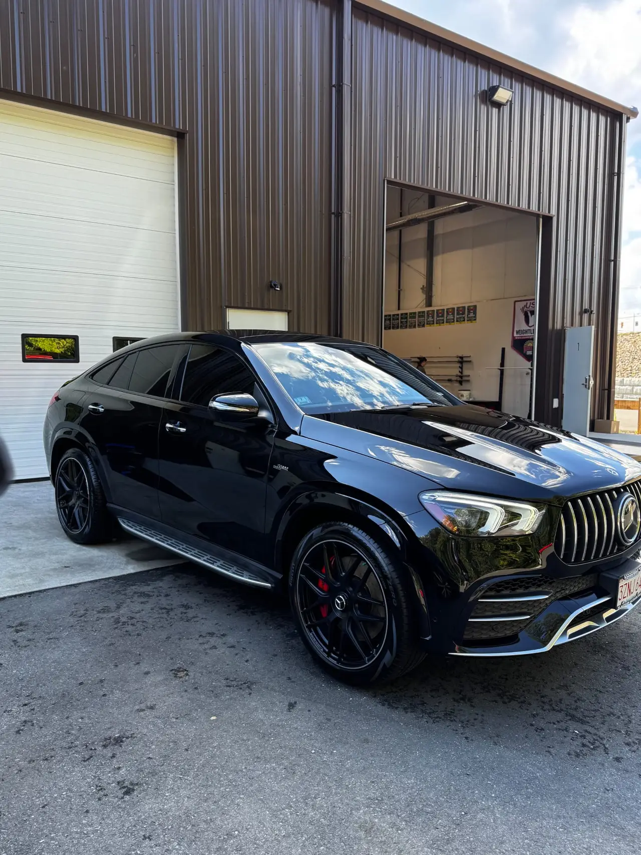 Mercedes GLE 63 AMG Coupe black PPF ceramic coating Shrewsbury MA