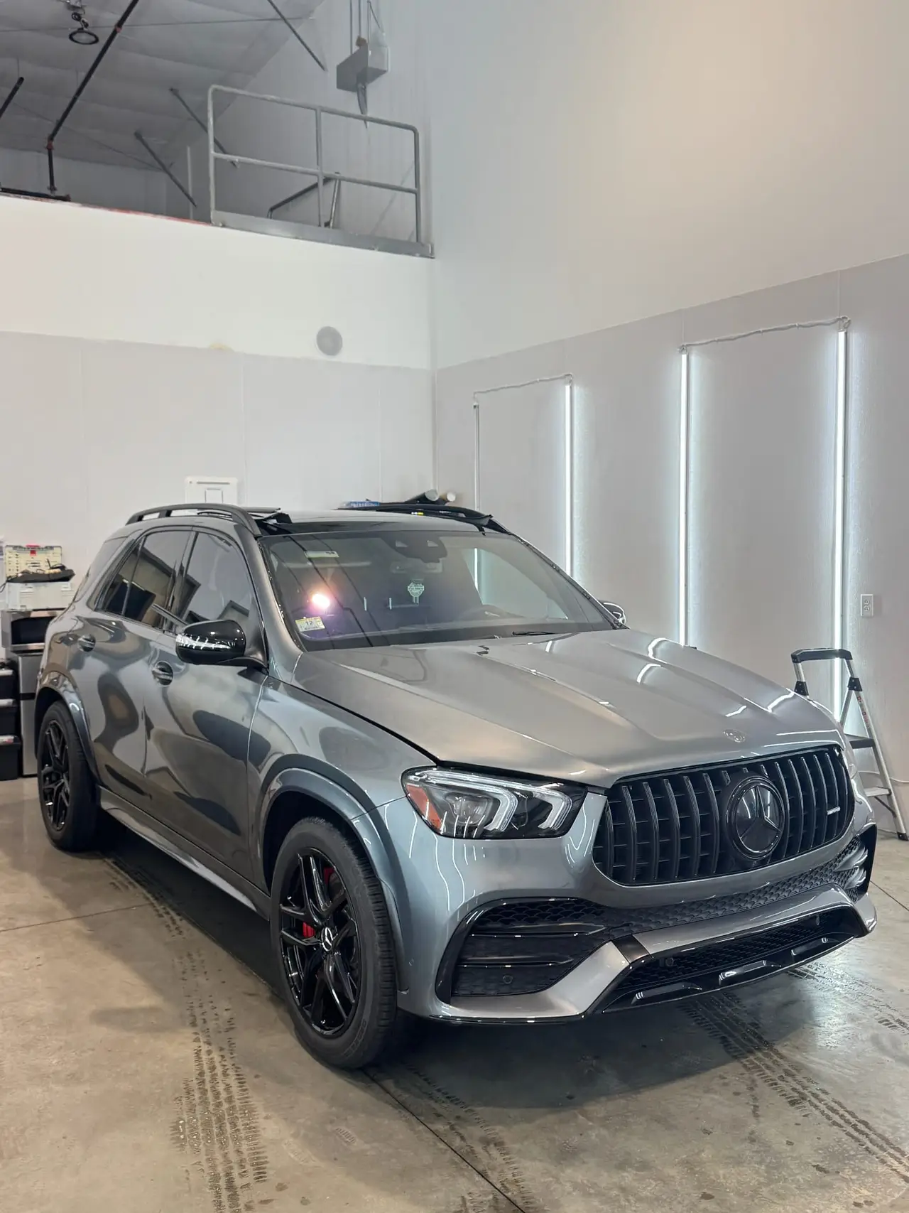 Mercedes GLE63 AMG gloss black powder coated wheels Shrewsbury MA