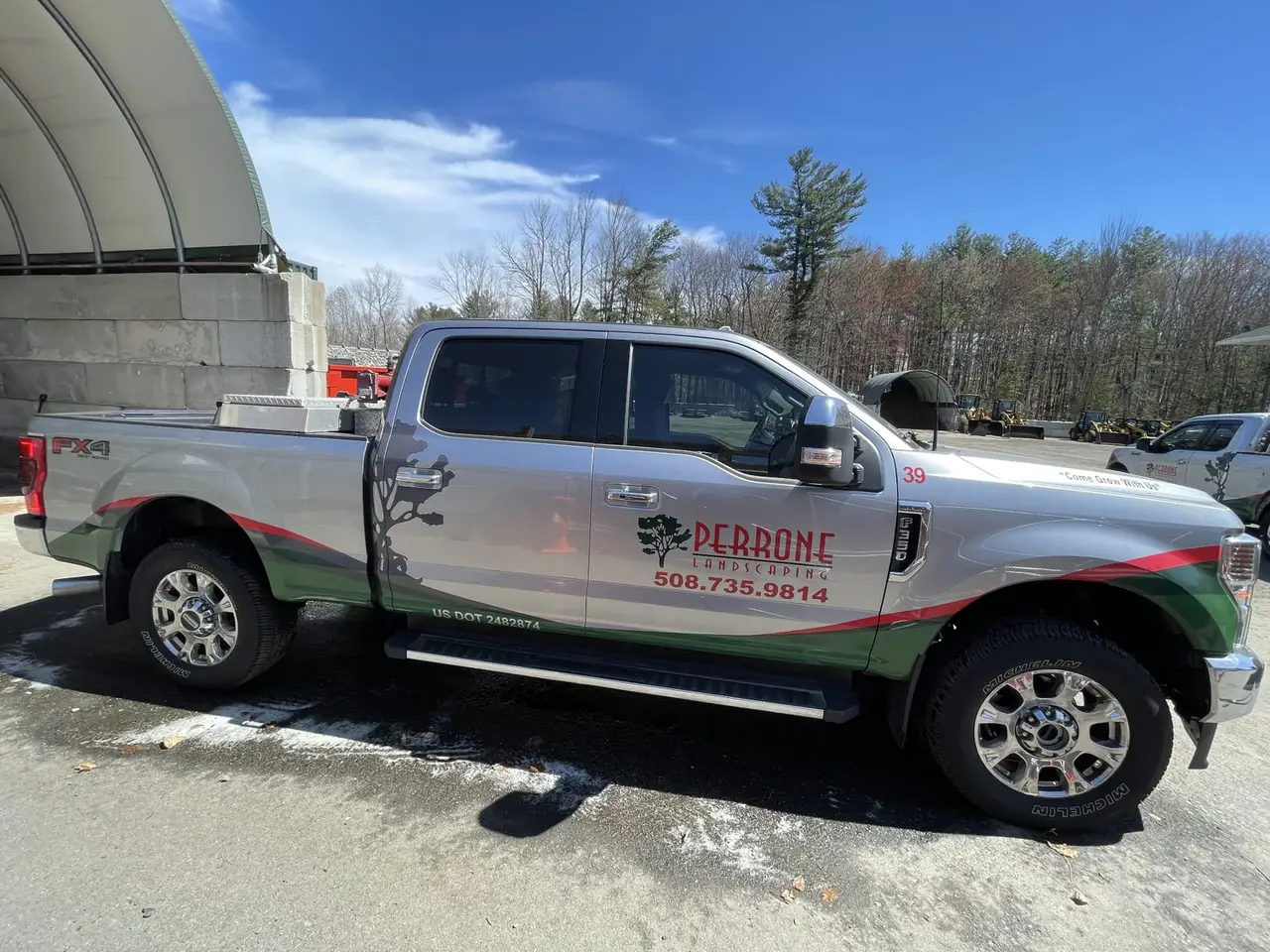 Perrone Landscaping F-150 fleet truck detailing Shrewsbury MA
