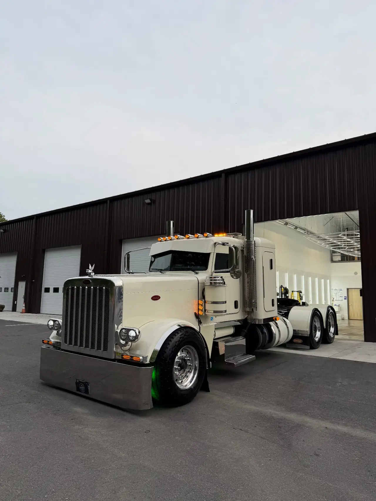 Peterbilt semi truck detailing at Secret Touch Auto Spa Shrewsbury MA