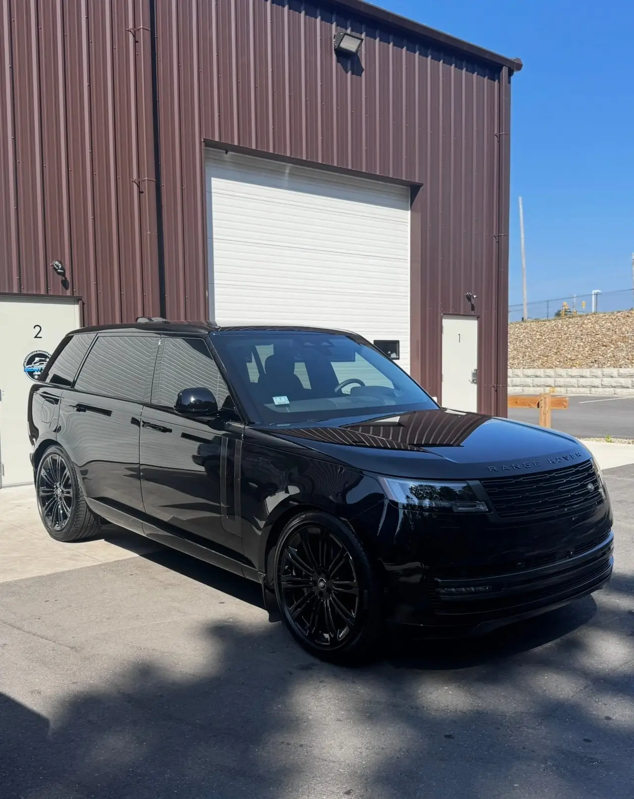 Range Rover black 35 percent ceramic window tint Shrewsbury MA