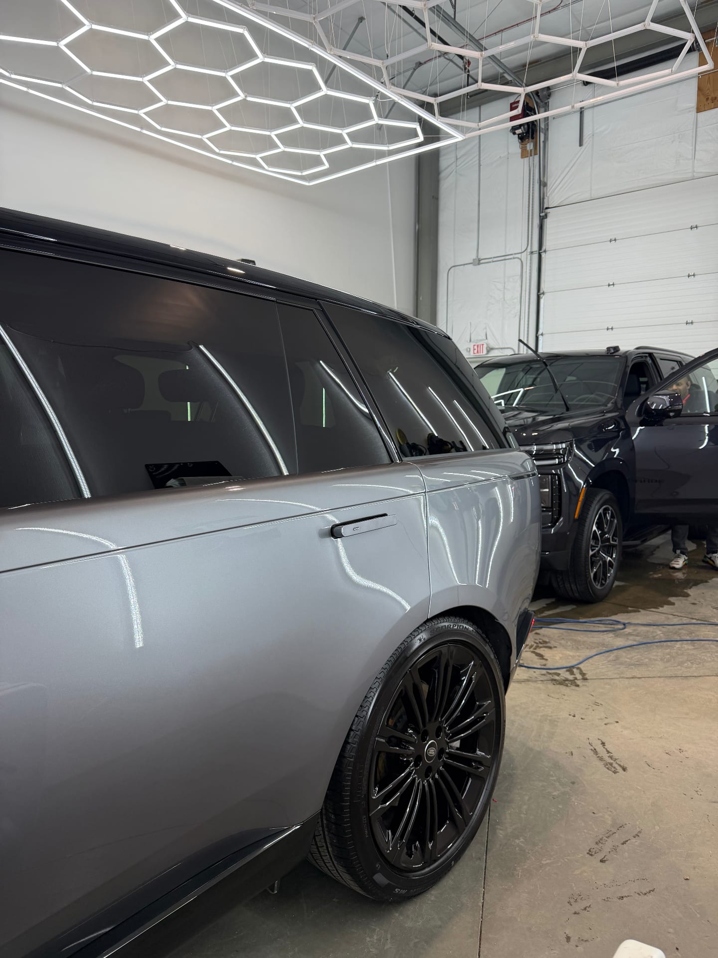 Range Rover ceramic coating gloss finish at Secret Touch Auto Spa Shrewsbury MA