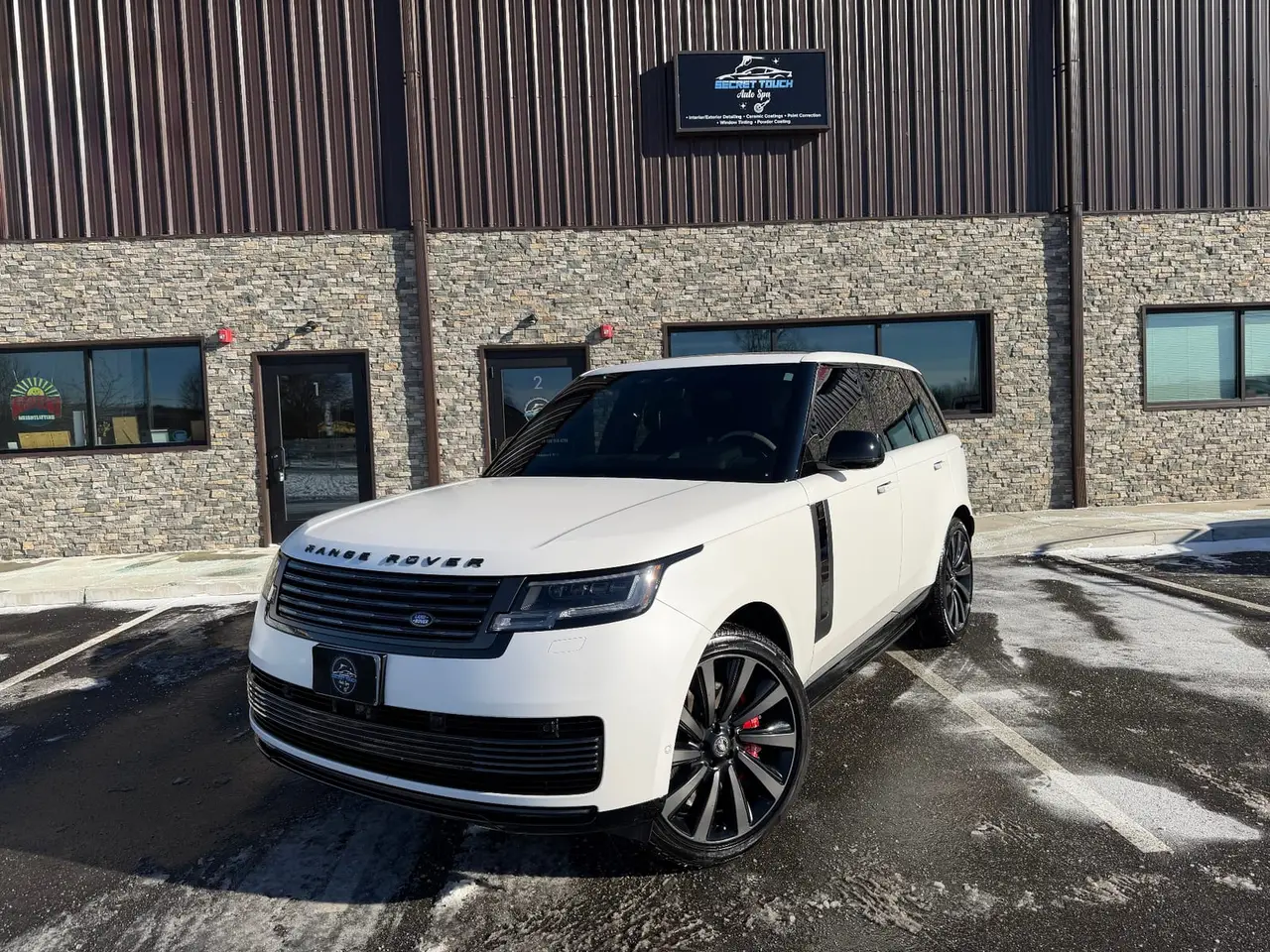 Range Rover PPF Secret Touch Auto Spa storefront Shrewsbury MA