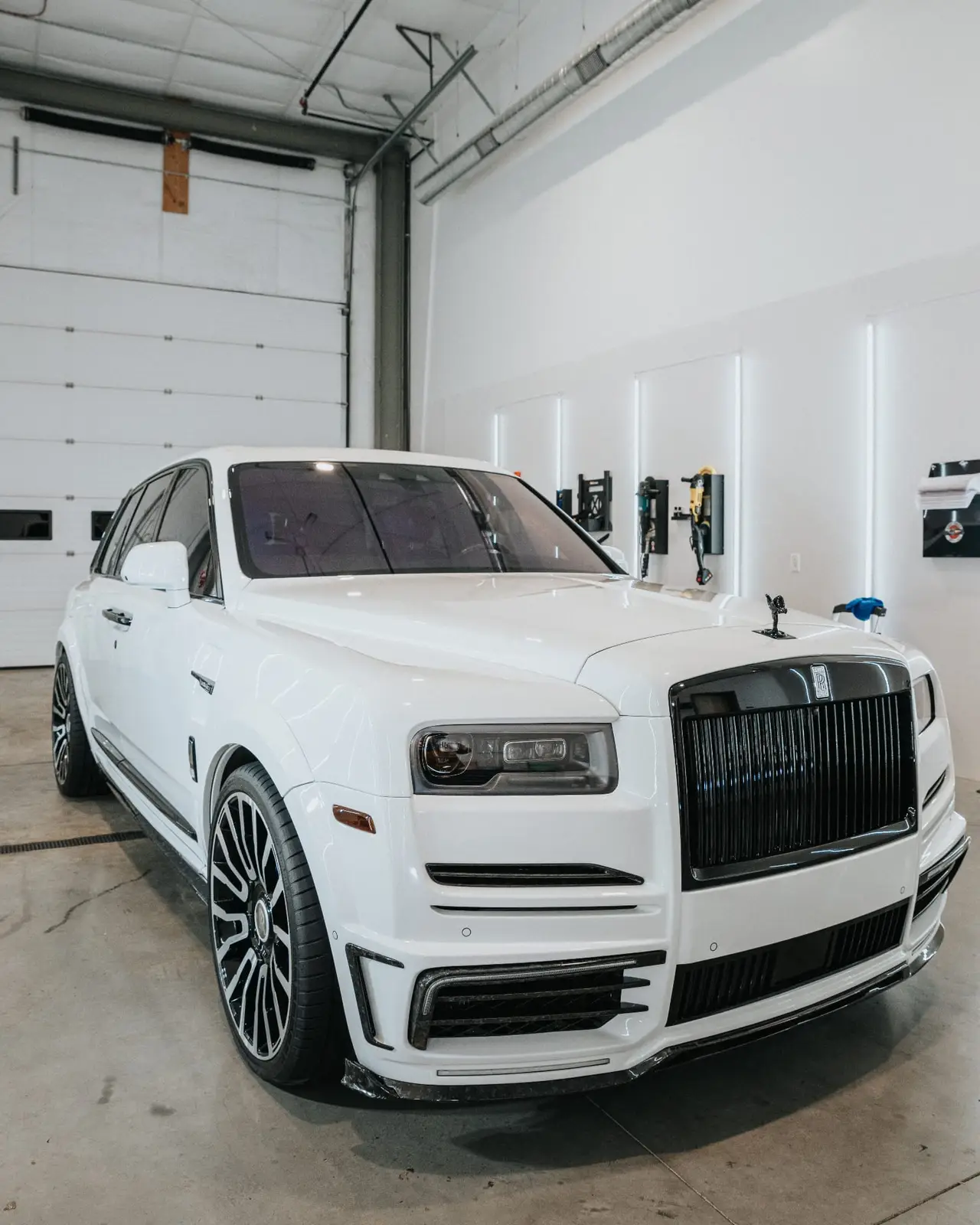 Rolls Royce Cullinan in detailing bay at Secret Touch Shrewsbury