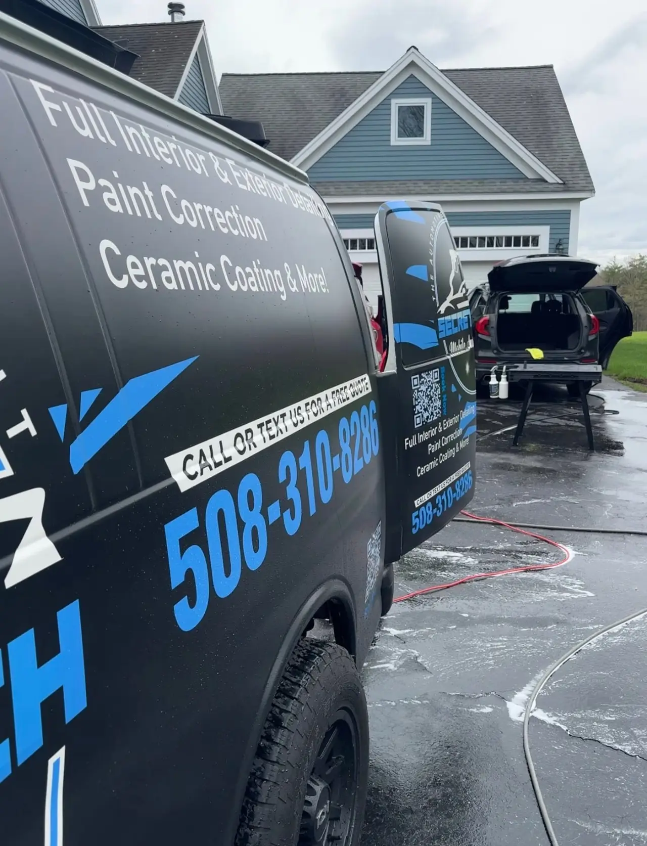 Secret Touch mobile detailing van driveway service Worcester MA