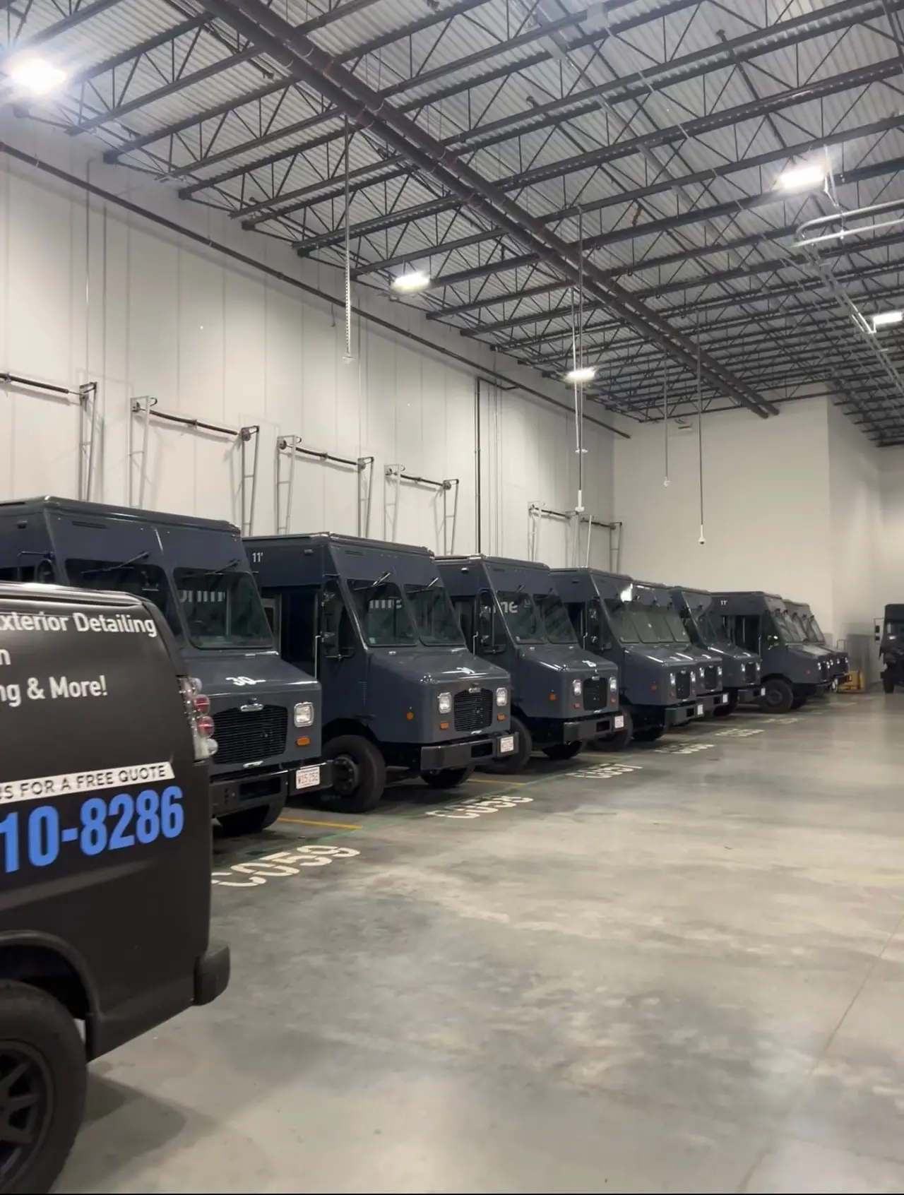 Delivery van fleet warehouse detailing service Secret Touch Shrewsbury MA
