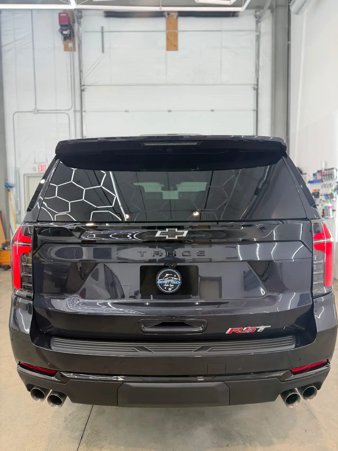 Chevrolet Tahoe RST rear ceramic coating Shrewsbury MA